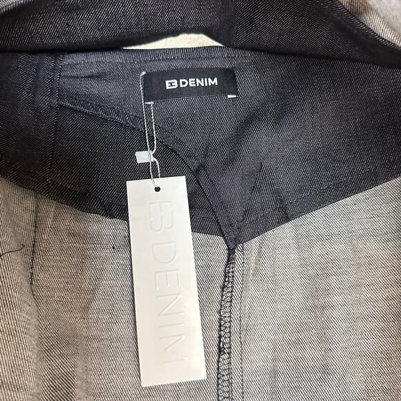 NWT EB Denim Wrap Mini Skirt‎ in Rinse Size Medium - Picture 6 of 7